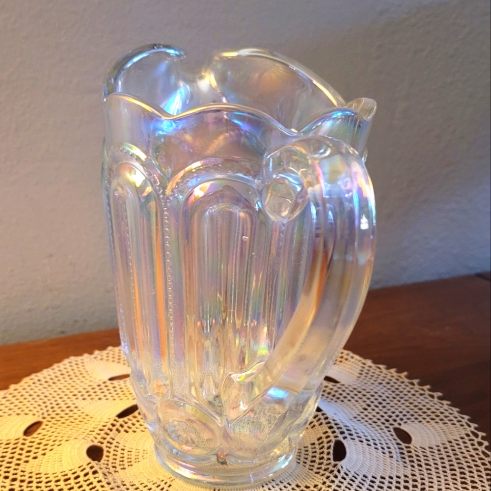 LE Smith iridescent Moon & Stars pitcher - Picture 2 of 5